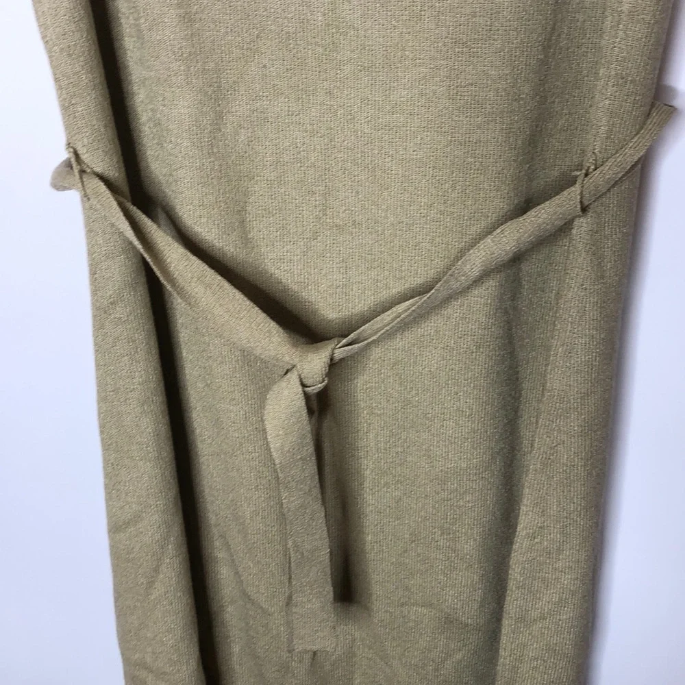 Due Per Due Women's Dress Cream Sleeveless Stretch Knit Dress Size M Medium - Picture 4 of 6